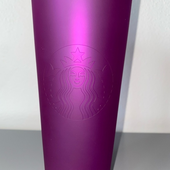 NWT Starbucks Purple Soft Touch 24oz Venti Tumbler - Picture 2 of 4